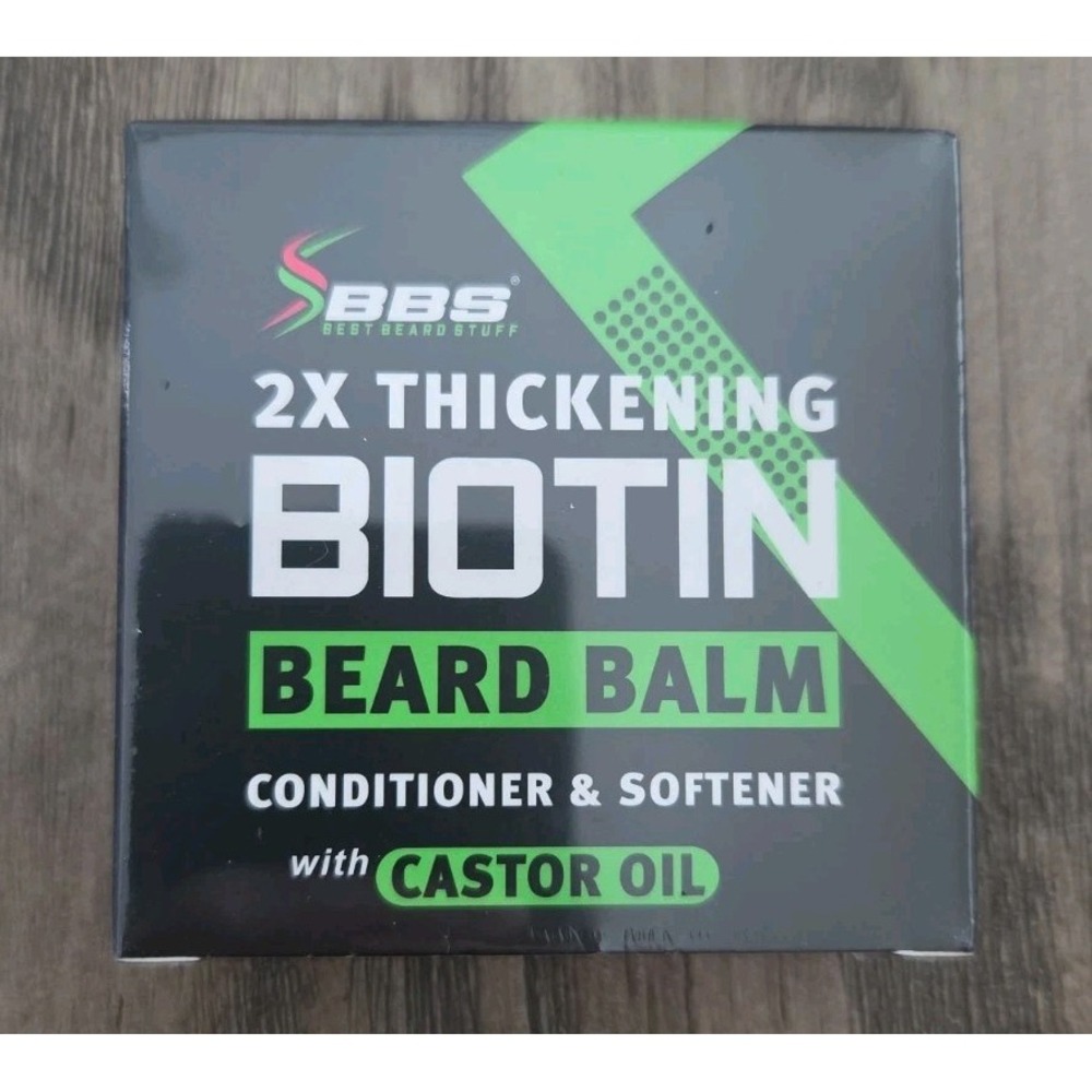 Biotin Best Beard Stuff Balm for Men - 2X Thickening for Beard and Mustache
